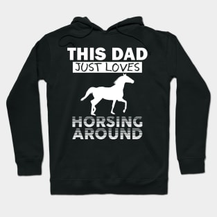 Horsing Around Dad Hoodie